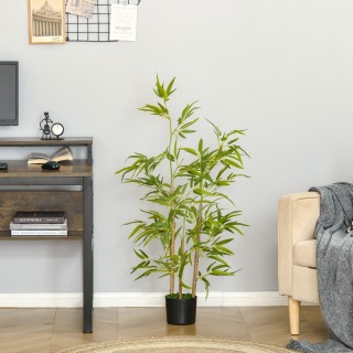 Τεχνητό Φυτό Bamboo σε Γλάστρα 120 cm HOMCOM 830-429