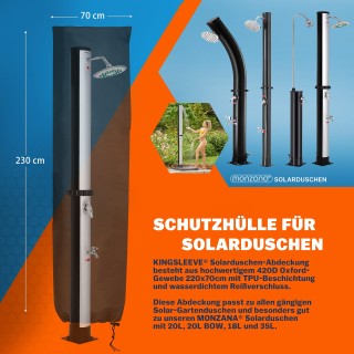 Ηλιακό Ντους 215 x 15 x 15 cm 20L Μαύρο 102547 Monzana Ηλιακό Ντους 215 x 15 x 15 cm 20L Μαύρο 102547 Monzana