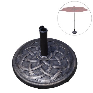 Costway  Στρογγυλή Βάση Ομπρέλας Κήπου σε Κλασικό Μπρονζέ Σχέδιο OP...