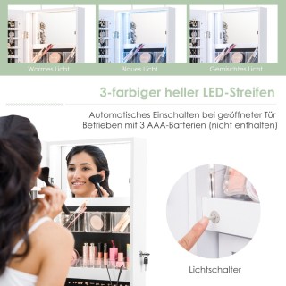 Costway Πολυτελής και Λειτουργική Ντουλάπα Κοσμημάτων με Καθρέφτη ... Costway Πολυτελής και Λειτουργική Ντουλάπα Κοσμημάτων με Καθρέφτη ...