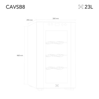 Συντηρητής Κρασιών 23 Lt με Ρυθμιζόμενη Θερμοκρασία- 8 Φιάλες Les P... Συντηρητής Κρασιών 23 Lt με Ρυθμιζόμενη Θερμοκρασία- 8 Φιάλες Les P...