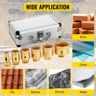 Σετ Διαμαντοτρύπανων VEVOR 6 τεμ. για Κεραμικά & Μάρμαρο KKQ6TJ000... Σετ Διαμαντοτρύπανων VEVOR 6 τεμ. για Κεραμικά & Μάρμαρο KKQ6TJ000...