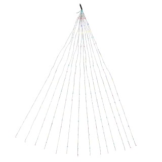 Kooper Mantello 400 μίνι LED πολύχρωμο 16 stringhe ύψος 250 εκ. 8 π... Kooper Mantello 400 μίνι LED πολύχρωμο 16 stringhe ύψος 250 εκ. 8 π...