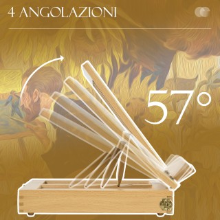 Vinsetto Πτυσσόμενο καβαλέτο ζωγραφικής σε οξιά με ρυθμιζόμενη γωνί...