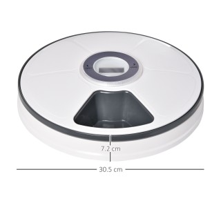 PawHut Αυτόματος Διανομέας Τροφίμων για Σκύλους και Γάτες Μπολ γευμ...