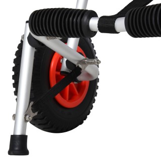 Πτυσσόμενο καγιάκ και καρότσι κανόε HOMCOM από αλουμίνιο με αντιολι...