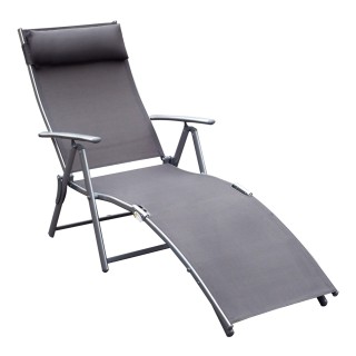 Outsunny αναδιπλούμενη ξαπλώστρα Relax με Cushion Garden Grey 84B-1... Outsunny αναδιπλούμενη ξαπλώστρα Relax με Cushion Garden Grey 84B-1...