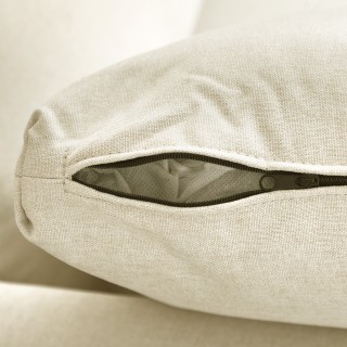 Διθέσιος καναπές HOMCOM από ύφασμα όψης από ξύλο ευκάλυπτου και λιν...