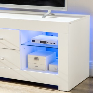 Βάση τηλεόρασης HOMCOM 55 με φώτα LED 12 χρωμάτων και τηλεχειριστήρ...