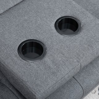 Ανακλινόμενος καναπές-κρεβάτι 3 θέσεων HOMCOM με 2 αποσπώμενα μπράτ... Ανακλινόμενος καναπές-κρεβάτι 3 θέσεων HOMCOM με 2 αποσπώμενα μπράτ...