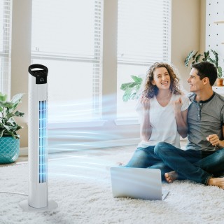 Ανεμιστήρας στήλης HOMCOM με τηλεχειριστήριο 5m, ταλάντωση 70°, 3 λ... Ανεμιστήρας στήλης HOMCOM με τηλεχειριστήριο 5m, ταλάντωση 70°, 3 λ...