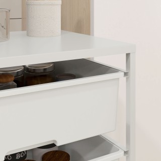 Τρόλεϊ πολλαπλών χρήσεων HOMCOM με 3 αφαιρούμενα καλάθια και ρόδες ... Τρόλεϊ πολλαπλών χρήσεων HOMCOM με 3 αφαιρούμενα καλάθια και ρόδες ...