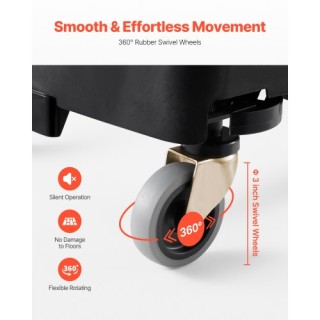 VEVOR Βάση Κάδου με Ρόδες για 16/23 Γαλόνια 200lbs Βαρέως Τύπου LJT...