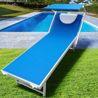 BAKAJI Ξαπλώστρα Παραλίας Αλουμινίου με Σκίαστρο και Μαξιλάρι Πισί... BAKAJI Ξαπλώστρα Παραλίας Αλουμινίου με Σκίαστρο και Μαξιλάρι Πισί...