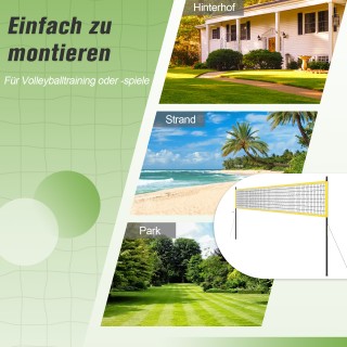 Costway Προσαρμοζόμενο Δίχτυ Βόλεϊ Πισίνας 9,5x1μ με Βάση σε Κίτριν... Costway Προσαρμοζόμενο Δίχτυ Βόλεϊ Πισίνας 9,5x1μ με Βάση σε Κίτριν...