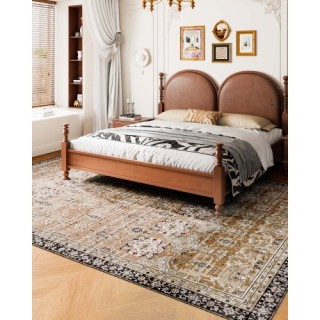 VEVOR Μεγάλο Χαλί Αντιολισθητικό 9x12 ft Vintage Καφέ-Πράσινο Εσωτε...