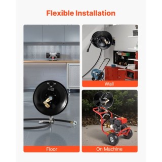 VEVOR Βαρέως Τύπου Πιεστικός Σωλήνας 15,2μ με Λαβή Χειρός 4000PSI γ...