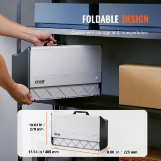 Φορητός Θάλαμος Ψεκασμού VEVOR με Διπλούς Ανεμιστήρες για Αερογράφο...