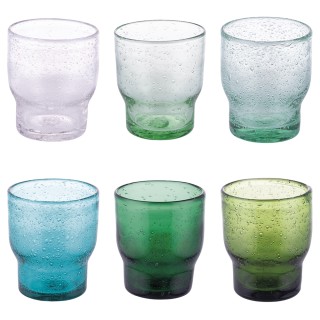 Villa DEste Σετ 6 ποτήρια νερού 325 ml από γυάλινη πάστα με επεξερ... Villa DEste Σετ 6 ποτήρια νερού 325 ml από γυάλινη πάστα με επεξερ...