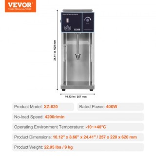 VEVOR Μίξερ Παγωτού 400W Ανοξείδωτο 304  BQLJBJBZL9OZ4PGZ9V2
