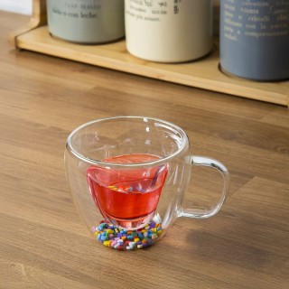 Villa DEste Κούπα 250 ml από βοριοπυριτικό γυαλί με διακόσμηση καρ... Villa DEste Κούπα 250 ml από βοριοπυριτικό γυαλί με διακόσμηση καρ...