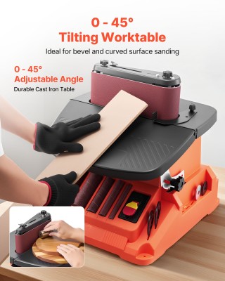 VEVOR Πολυλειτουργικός Οριζόντιος Λειαντήρας 2000RPM με Επιφάνεια Δ... VEVOR Πολυλειτουργικός Οριζόντιος Λειαντήρας 2000RPM με Επιφάνεια Δ...