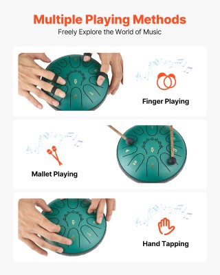 VEVOR Ατσάλινο Τύμπανο 6 για Χαλάρωση & Θεραπεία GSGLSGSG11Y6C51Y70...