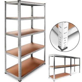 BAKAJI Ράφι 5 Επιπέδων Μεταλλικό και Ξύλινο 180x90cm Βαρέως Τύπου ... BAKAJI Ράφι 5 Επιπέδων Μεταλλικό και Ξύλινο 180x90cm Βαρέως Τύπου ...