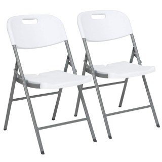 BAKAJI Διπλές Πτυσσόμενες Καρέκλες Μεταλλικής Κατασκευής με Κάθισμα... BAKAJI Διπλές Πτυσσόμενες Καρέκλες Μεταλλικής Κατασκευής με Κάθισμα...