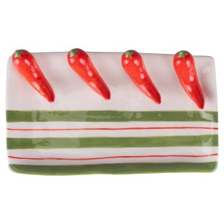 Villa dEste Home Διακοσμητικό Κεραμικό Πιάτο 225x13 εκ. Σχέδιο Πιπε...