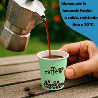 Shally Dogan 1000 Ποτήρια Καφέ Μιας Χρήσης με Σχέδιο Rainbow 75ml Α...