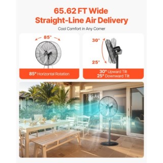 VEVOR 24 Βιομηχανικός Ανεμιστήρας Ορθοστάτης 3 Ταχυτήτων Ρυθμιζόμεν... VEVOR 24 Βιομηχανικός Ανεμιστήρας Ορθοστάτης 3 Ταχυτήτων Ρυθμιζόμεν...