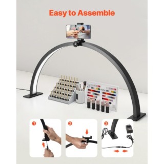 VEVOR Φωτιστικό Γραφείου 30W με Βάση Κινητού και Ρυθμιζόμενη Φωτειν...