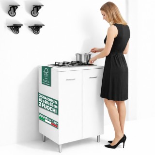 Shally Dogan Κουζίνα 60x40x85εκ Λευκή με 2 Εστίες Χυτοσιδήρου 02001951 Shally Dogan Κουζίνα 60x40x85εκ Λευκή με 2 Εστίες Χυτοσιδήρου 02001951