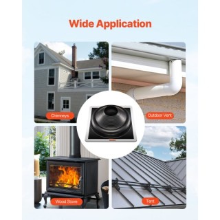 VEVOR 2 Τεμάχια Μεταλλικά Καλύμματα Σωλήνων Στέγης για Σωλήνες 6-3/... VEVOR 2 Τεμάχια Μεταλλικά Καλύμματα Σωλήνων Στέγης για Σωλήνες 6-3/...