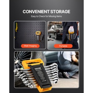 VEVOR Σετ Γερμανικών Κλειδιών 8 Τεμαχίων Μετρικό 8 mm έως 19 mm με ... VEVOR Σετ Γερμανικών Κλειδιών 8 Τεμαχίων Μετρικό 8 mm έως 19 mm με ...