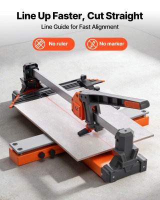 VEVOR Χειροκίνητος Κόφτης Πλακιδίων 600 mm με Βάση Ελατηρίου, Ρυθμι...