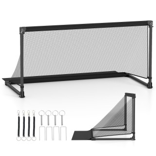 Costway Πτυσσόμενη Εστία Ποδοσφαίρου 150x71x76 εκ. με Μεταλλικό Σκε...