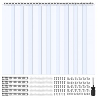 VEVOR Διαφανής Πλαστική Κουρτίνα Πόρτας 2.4μ x 1.5μ για Ψυκτικούς Θ... VEVOR Διαφανής Πλαστική Κουρτίνα Πόρτας 2.4μ x 1.5μ για Ψυκτικούς Θ...