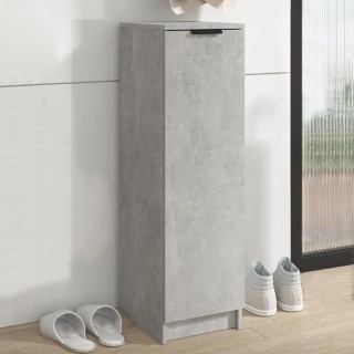 BAKAJI Ξύλινη Πολυλειτουργική Παπουτσοθήκη Τσιμέντο 30x35x100 εκ. 0...