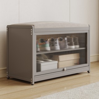 BAKAJI Παπουτσοθήκη με Κάθισμα Γκρι 1 Πόρτα Εξοικονόμησης Χώρου με ... BAKAJI Παπουτσοθήκη με Κάθισμα Γκρι 1 Πόρτα Εξοικονόμησης Χώρου με ...