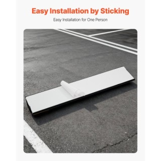 VEVOR Σετ 2 Βαρέων Καθηκόντων Στόπ Στάθμευσης με Ανακλαστικές Λωρίδ...