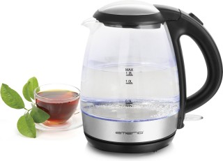 Γυάλινος Βραστήρας 1.2lt 2200W Μαύρο WK-125145 Emerio Γυάλινος Βραστήρας 1.2lt 2200W Μαύρο WK-125145 Emerio