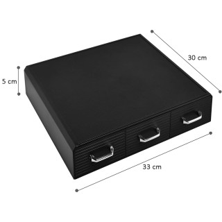 BAKAJI  Επαγγελματική Θήκη Καψουλών Καφέ με 3 Συρτάρια Οργανωτής Στ...