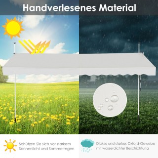 Costway Πτυσσόμενη τέντα 350 cm, ανθεκτική στην UV, ρυθμιζόμενη σε... Costway Πτυσσόμενη τέντα 350 cm, ανθεκτική στην UV, ρυθμιζόμενη σε...