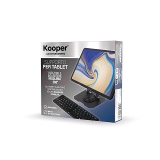 Kooper Ρυθμιζόμενη Βάση Tablet από Ανθρακούχο Χάλυβα με Περιστροφή,...