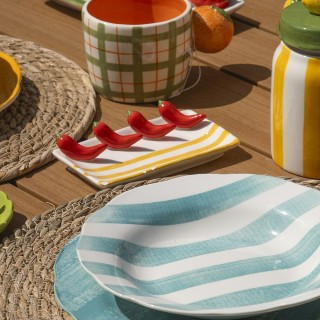 Villa dEste Home Διακοσμητικό Κεραμικό Πιάτο 15x85 cm Σχέδιο Πιπερι... Villa dEste Home Διακοσμητικό Κεραμικό Πιάτο 15x85 cm Σχέδιο Πιπερι...