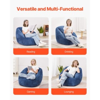 VEVOR Τριών ποδιών Καρέκλα Πουφ με Μαλακά Μπράτσα και Τσέπη Αποθήκε... VEVOR Τριών ποδιών Καρέκλα Πουφ με Μαλακά Μπράτσα και Τσέπη Αποθήκε...