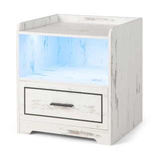 Costway Κομοδίνο με LED Φωτισμό και USB Θύρες για Μοντέρνα Άνεση σ... Costway Κομοδίνο με LED Φωτισμό και USB Θύρες για Μοντέρνα Άνεση σ...