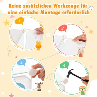 Σύστημα Αποθήκευσης - Ντουλάπα με 8 Κύβους 75 x 37 x 145 cm  COSTWA...